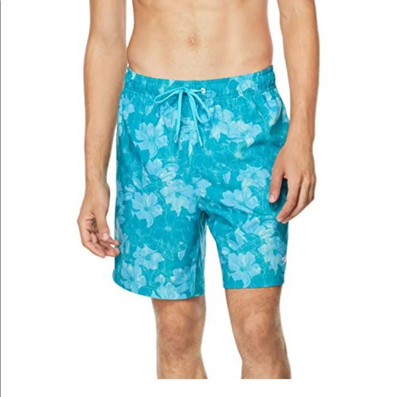 . Speedo Men's Swim Trunk Mid Length Redondo Floral - Picture 1 of 2